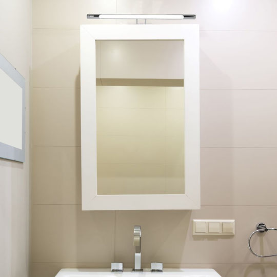 V-TAC Klassisch Leuchte Wand mit Integrierter LED und Warmweißes Licht Silber 64x18.5x5.5cm