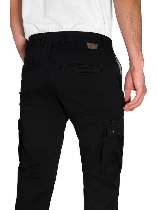 Desmond Trousers Cargo Elastic Black