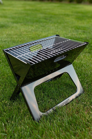 Blaupunkt Rostfreier Stahl Tragbar Holzkohlegrill 42.5cmx26.5cm