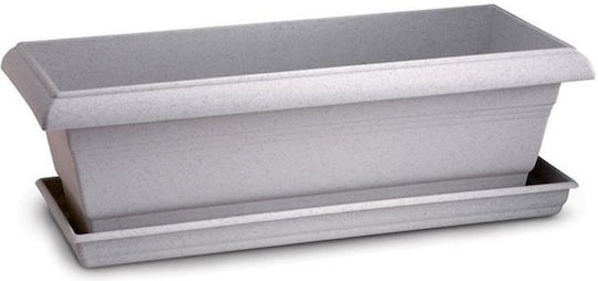 Atmosphera Festone Кутия За Саксии Пластмасова Сива Atmosphera Festone Кутия За Саксии Пластмасова Сива