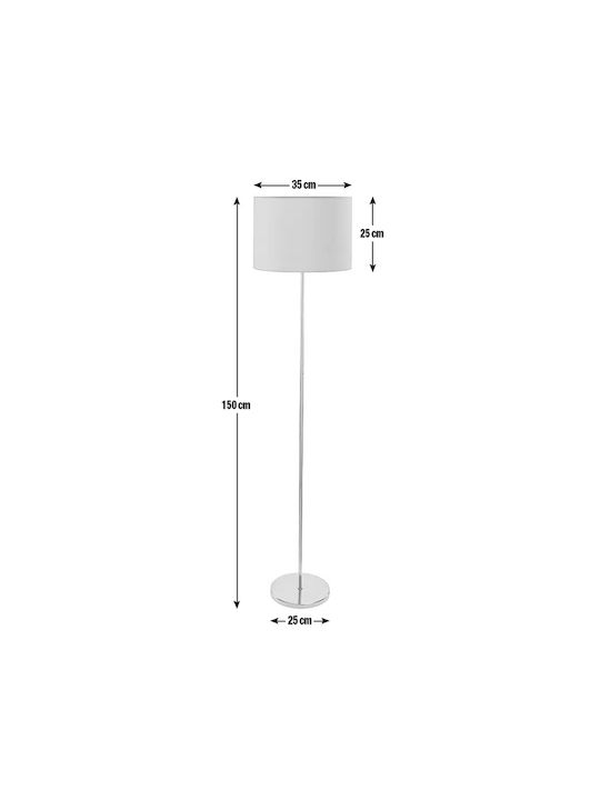 Pakketo PWL-0137 Stehleuchte H150xW30cm mit Fassung für E27 Lampe in Grün Farbe