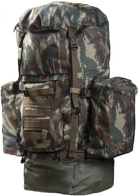 Survivors Military Backpack Backpack Greek Camouflage in Khaki Color 100lt