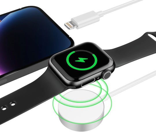 Tech-Protect Ultraboost 2in1 Magnetic Φορτιστής για Apple Watch Λευκός