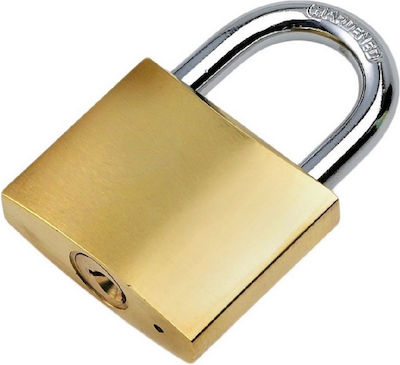 Steel Padlock Brass with Key 25mm 1pcs