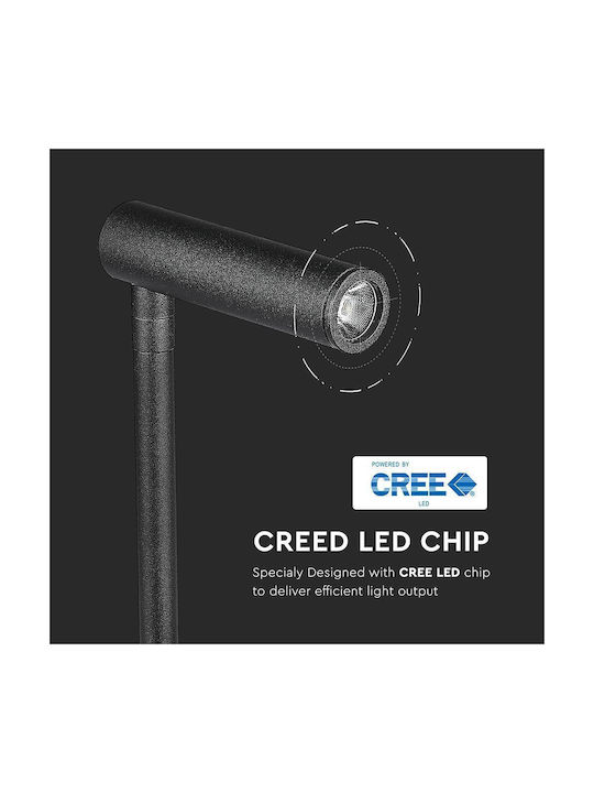V-TAC VT-2943 Single LED Warm White Spot in Black Color