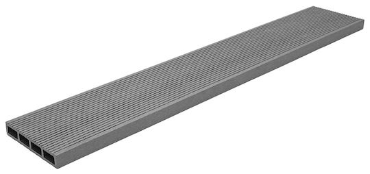 Newplan Deck Περίφραξης Κήπου Γκρι από WPC 360x12x2εκ. Γκρι