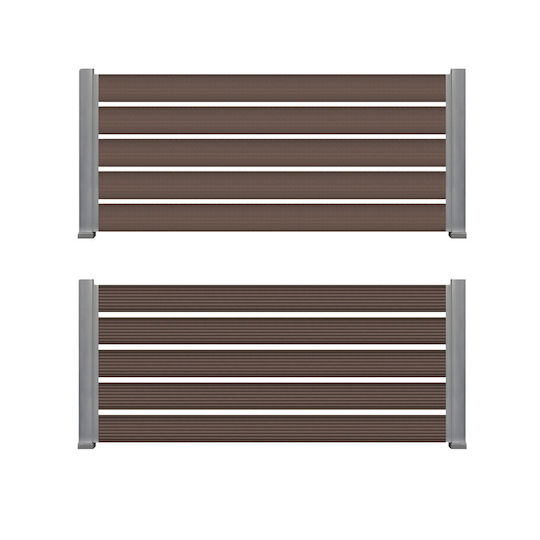 Newplan Garduri Deck Pentru Grădină Din WPC 360x14x2cm Maro