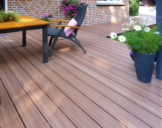 Newplan 80110 Wood Plank for Garden Flooring