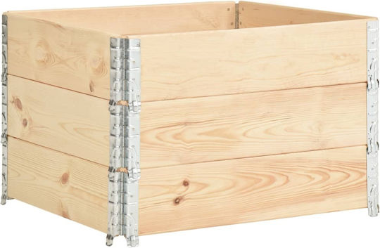 vidaXL Pallet Collars 100x100x19cm 3pcs