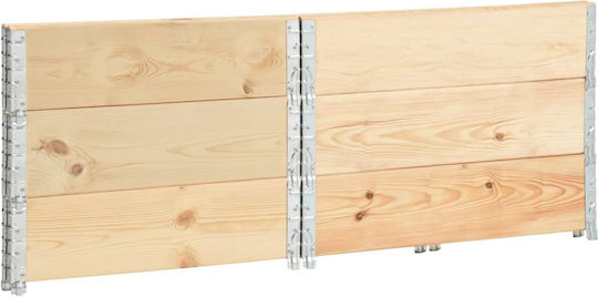 vidaXL Pallet Collars 100x100x19cm 3pcs