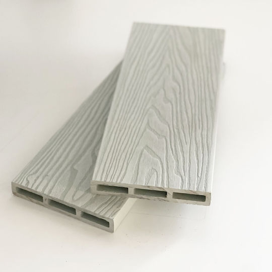 Showood Panou de perete 3D de Grădină Mangekyu din Magazin online WPC 360x2x12buc 1buc White