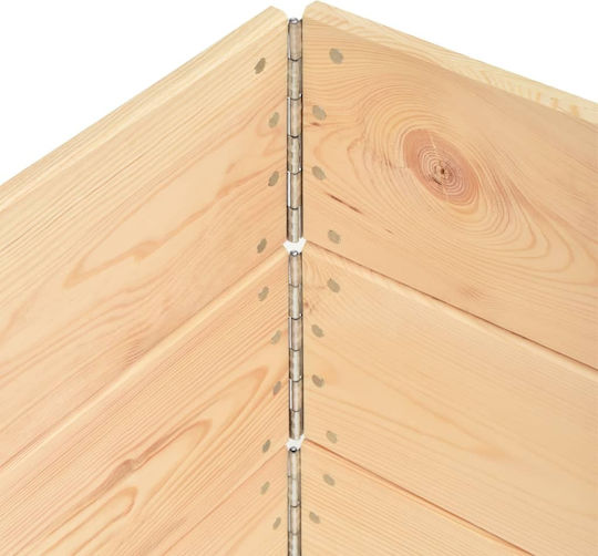 vidaXL Pallet Collar 50cmx100cmx19cm 3pcs
