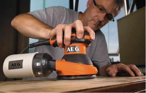 AEG Tools EX 125 ES Έκκεντρο Τριβείο Χούφτας 125mm Ρεύματος 300W με Ρύθμιση Ταχύτητας και με Σύστημα Αναρρόφησης