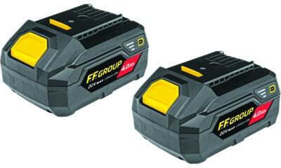 FFG 46567 Set Schlagbohrschrauber & Schlagschraubendreher Brushless 20V mit 2 Batterien 4Ah und Hülle