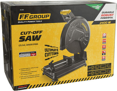 F.F. Group Metal Cut Off Saw CS 14/2400 Pro with 2.4kW Power