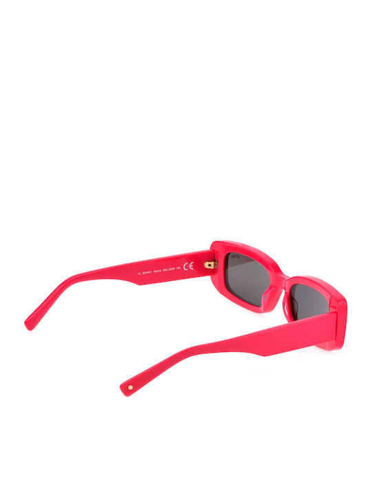 Sting Women's Sunglasses with Pink Plastic Frame and Gray Lens SST441 02GF