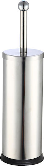 Vesta Inox Toilet Brush and Basket Set 7lt Silver