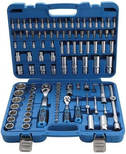 BGS Technic Ratschen- und Steckschlüssel-Set 1/2" & 1/4" 108 Stück