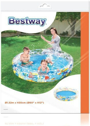 Bestway Children's Round Swimming Pool 282L Inflatable 152x27.9cm Splash And Play