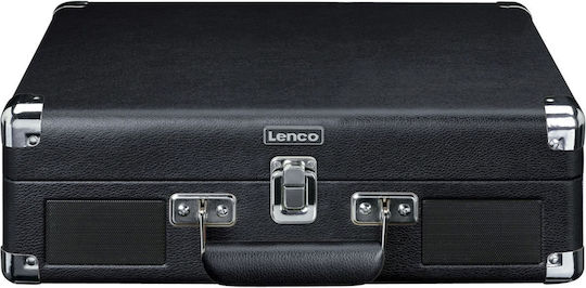 Lenco TT-115 TT-115BK Βαλιτσάκι Πικάπ με Belt Drive, Προενίσχυση και Ενσωματωμένα Ηχεία Μαύρο