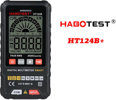 Habotest Multimetru digital RMS real cu Măsurare AC / DC / Rezistență HT124B+