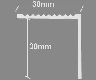 Newplan Profile Aluminum for Steps 275x3cm