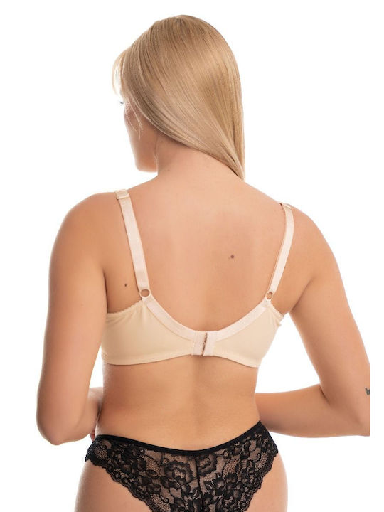 Norddiva /2 Bra without Padding Beige