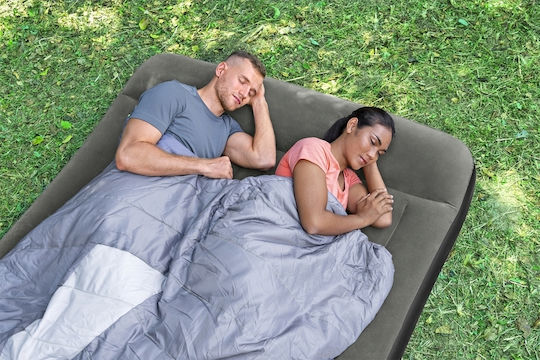 Bestway Double Inflatable Sleeping Mattress with Integrated Pump 203x152x30cm