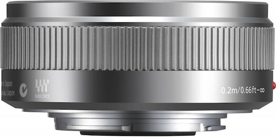 Panasonic Crop Camera Lens Lumix G 20mm f/1.7 II ASPH Standard / Pancake for Micro Four Thirds (MFT) Mount Silver