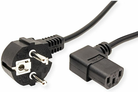 Value Schuko - IEC C13 Cable 2m Μαύρο 19.99.1118-50