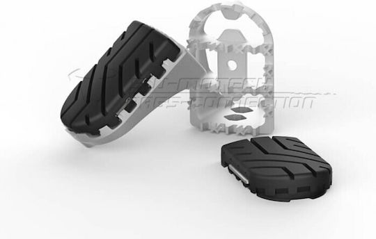 SW-Motech Foot Peg Μοτοσυκλέτας in Silver Color FRS.07.011.10302/S