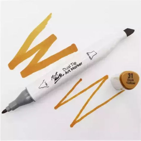 Mont Marte Permanent Marker Dark Yellow No 31