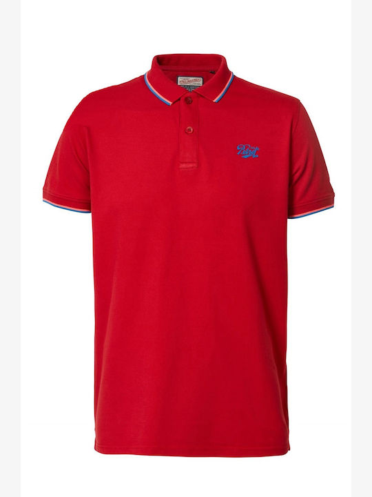 Petrol Industries Klassisches Poloshirt Rot