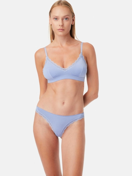 Minerva Fimelle Elegance Women's Bralette Bra Light Blue