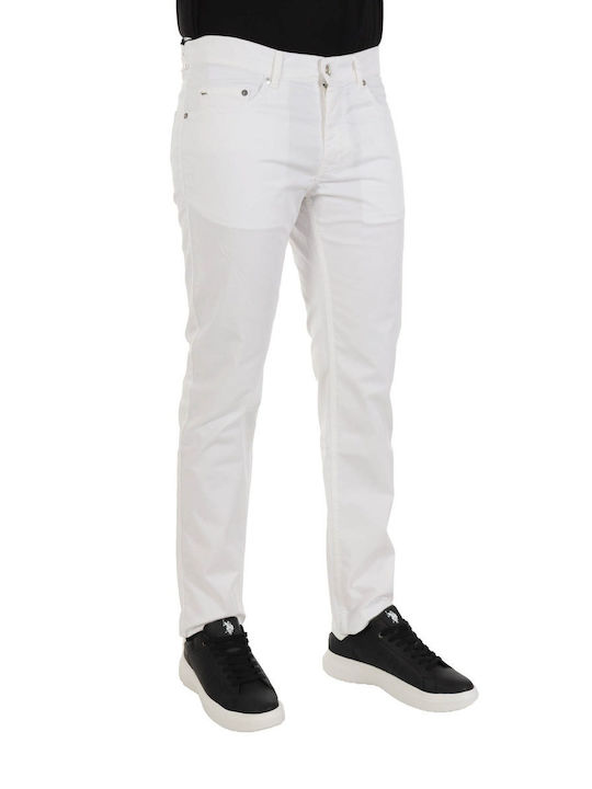 HARMONT & BLAINE HOSE 5-POCKET NARROW FIT WEISS