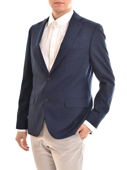 Bizzaro Micropatterned Blazer-Dark Blue (BZ2313182_855-11)