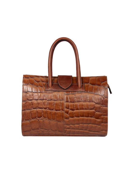 AT-557 Women's Professional Leather Handbag - Taba