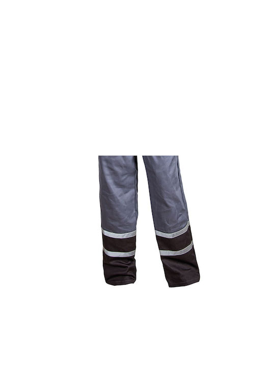 Stenso Work Coveralls Dungarees & Reflective Tapes Gray