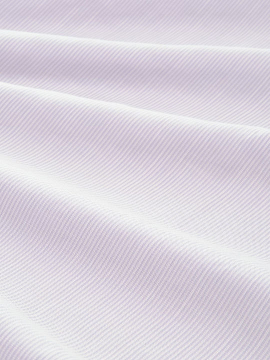Mâneca scurta Femei Cămașă Violet Cu dungi