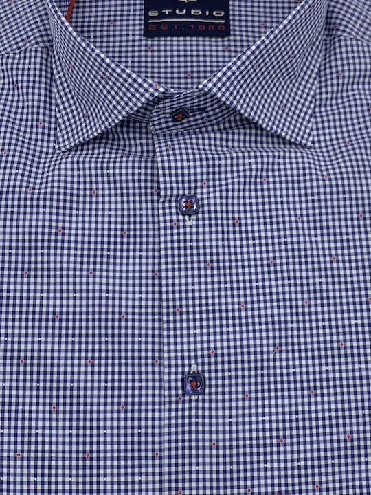 JAZZY - ANTONIO Shirt Jazzy - BLUE CHECKED