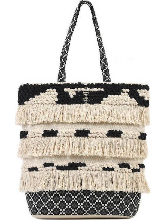 Doca Fabric Beach Bag Beige