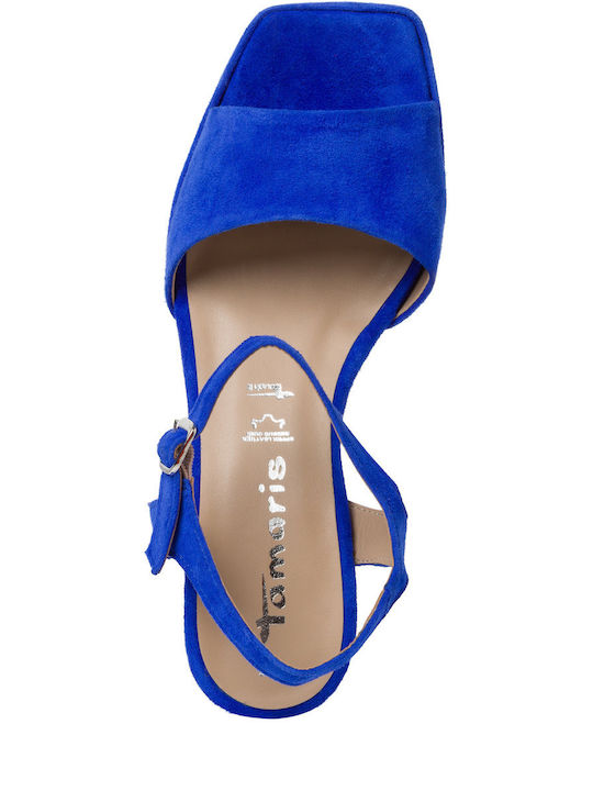 Велурени Сандали Royal Blue