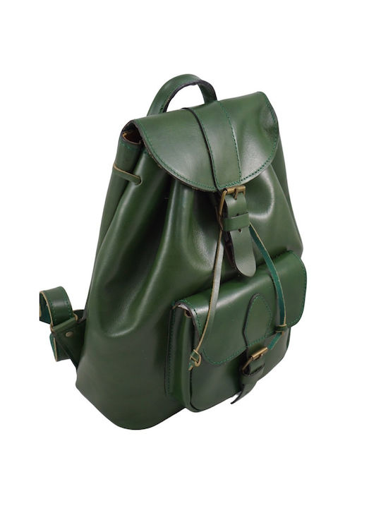 Leather backpack LEATHER CREATIONS 132 GREEN GREEN