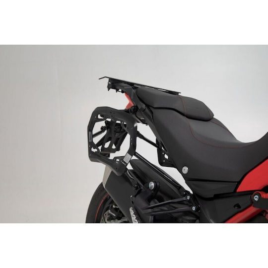 SW-Motech TRAX ADV Σετ Πλαϊνές Βαλίτσες Μοτοσυκλέτας 37lt σε Ασημί Χρώμα
