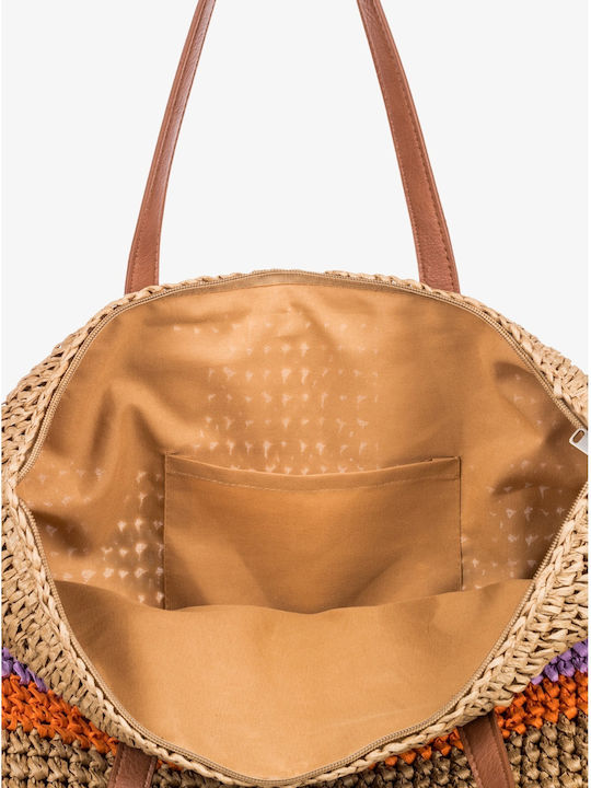 Roxy Twilight Moon Wicker Beach Bag Multicolour