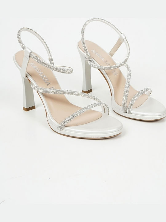 Leather Sandals with Strass Perla