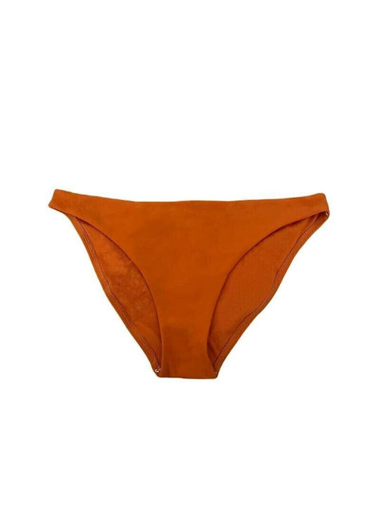 Women's Basic Bikini Bottoms in Orange Color