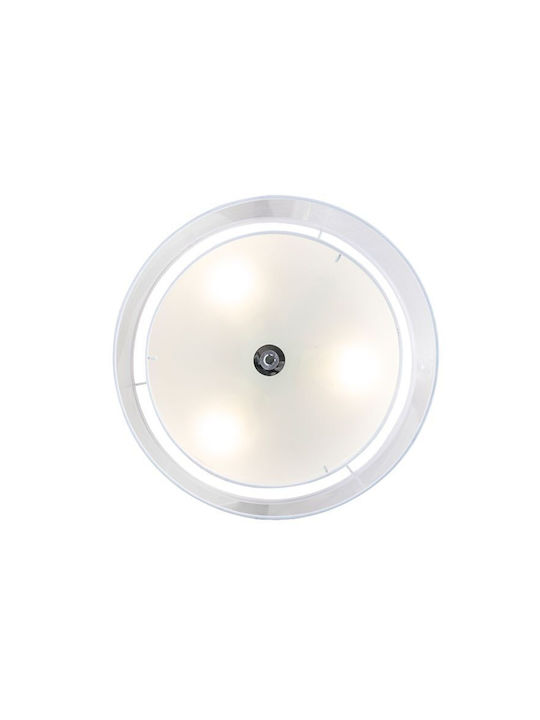 Qazqa Ceiling Mount Light White with Socket E27
