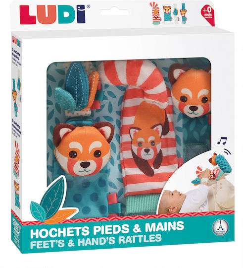 Ludi Βρεφικό Παιχνίδι Hochets Pieds & Mains από Ύφασμα με Ήχους για Νεογέννητα
