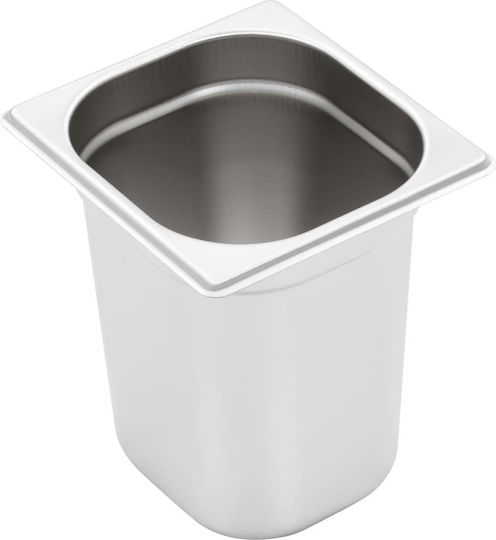 vidaXL Σκεύος Gastronorm Ανοξείδωτο GN1/6 με Βάθος 200mm 8τμχ
